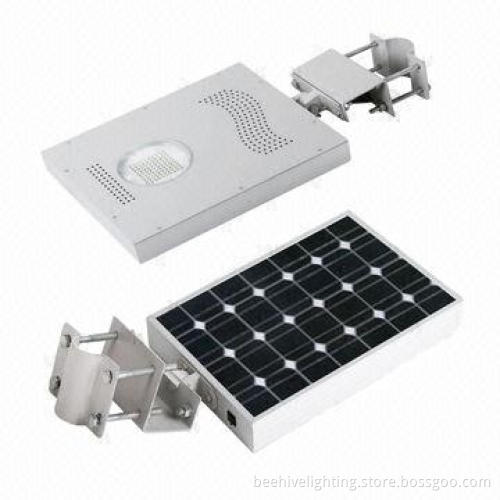 Integrated Solar Powered Garden Lights, 8W Power, All-in-one with Motion Sensor